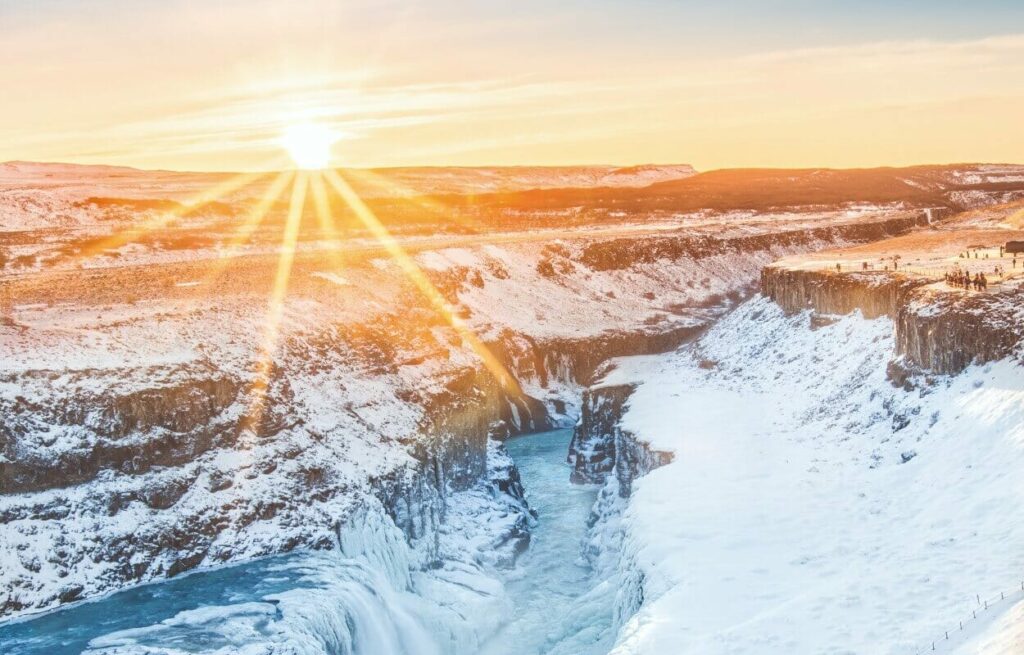 Vögele Reisen Island Rundreise Winter Gullfoss